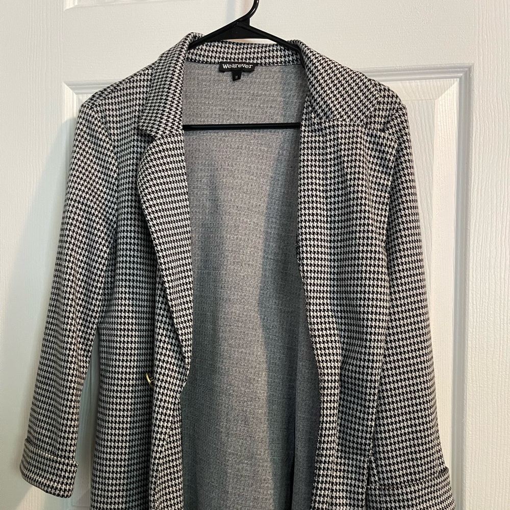 Checkered blazer